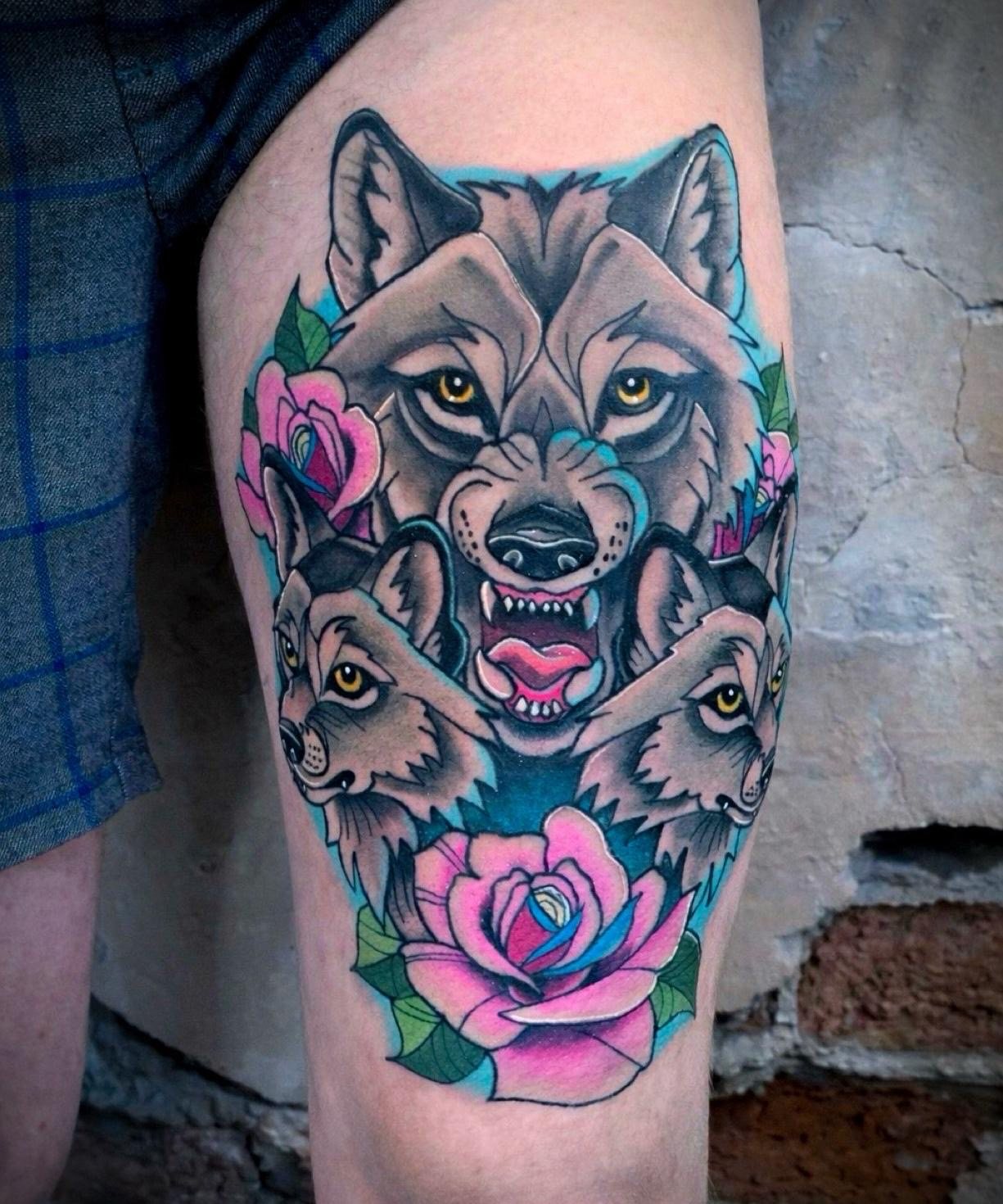 Neo-traditional werk van Ray