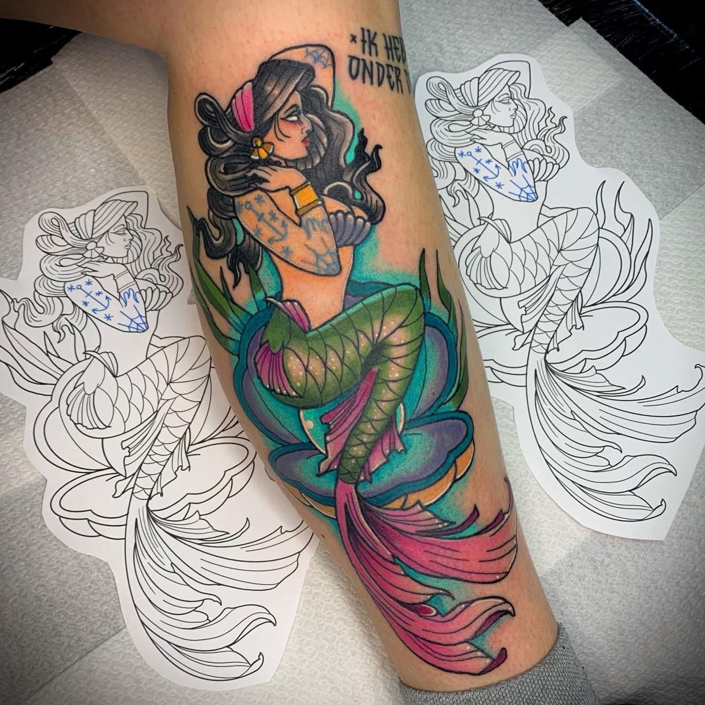 Neo-traditional werk van Ray